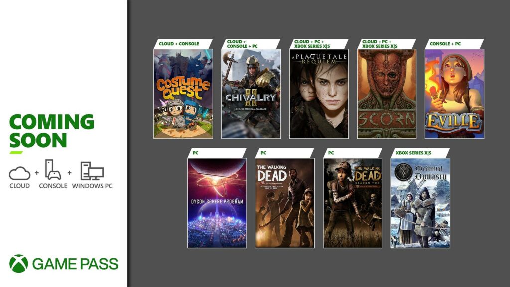 Xbox Game Pass 1ª Metade Outubro 2022